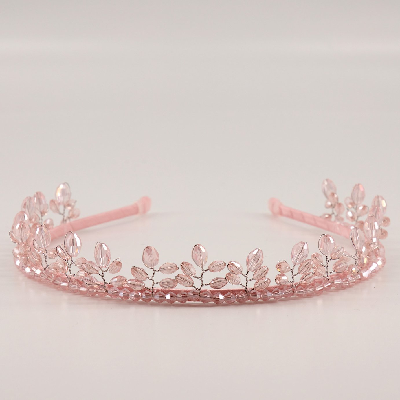 Rent Sienna Likes to Party Ethereal Princess Crystal Crown Headband in Pink