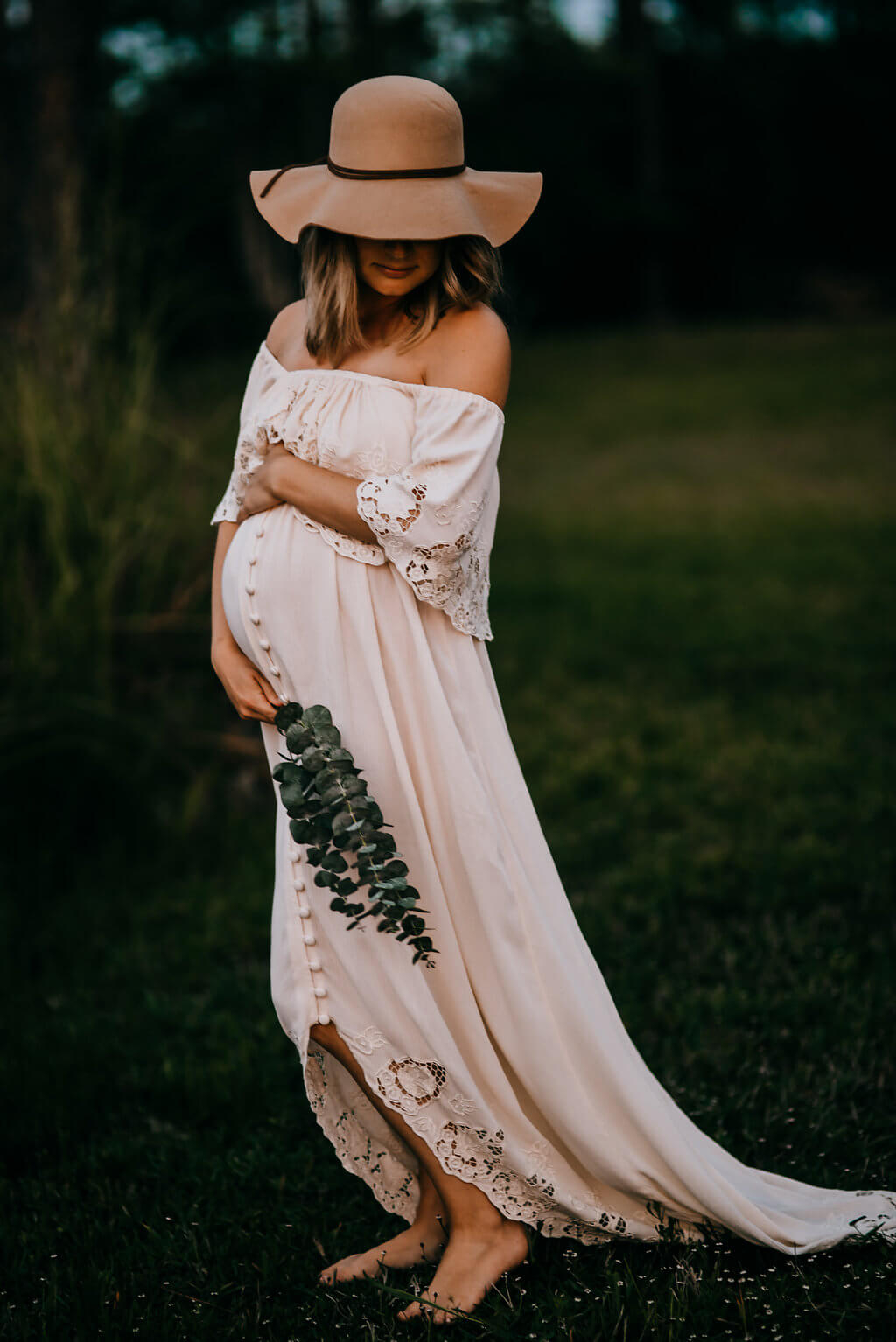 Rent Fillyboo Maternity Wonder Years Embroidered Maxi Dress in Blush